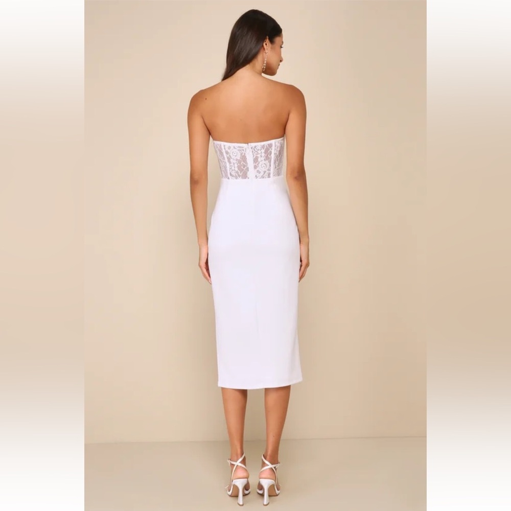 Lulus white midi dress - Picture 2 of 2